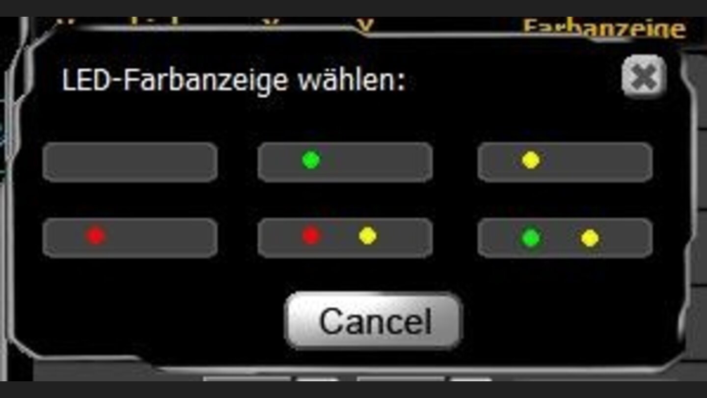 Auswahlfenster der dpi-Farbcodes