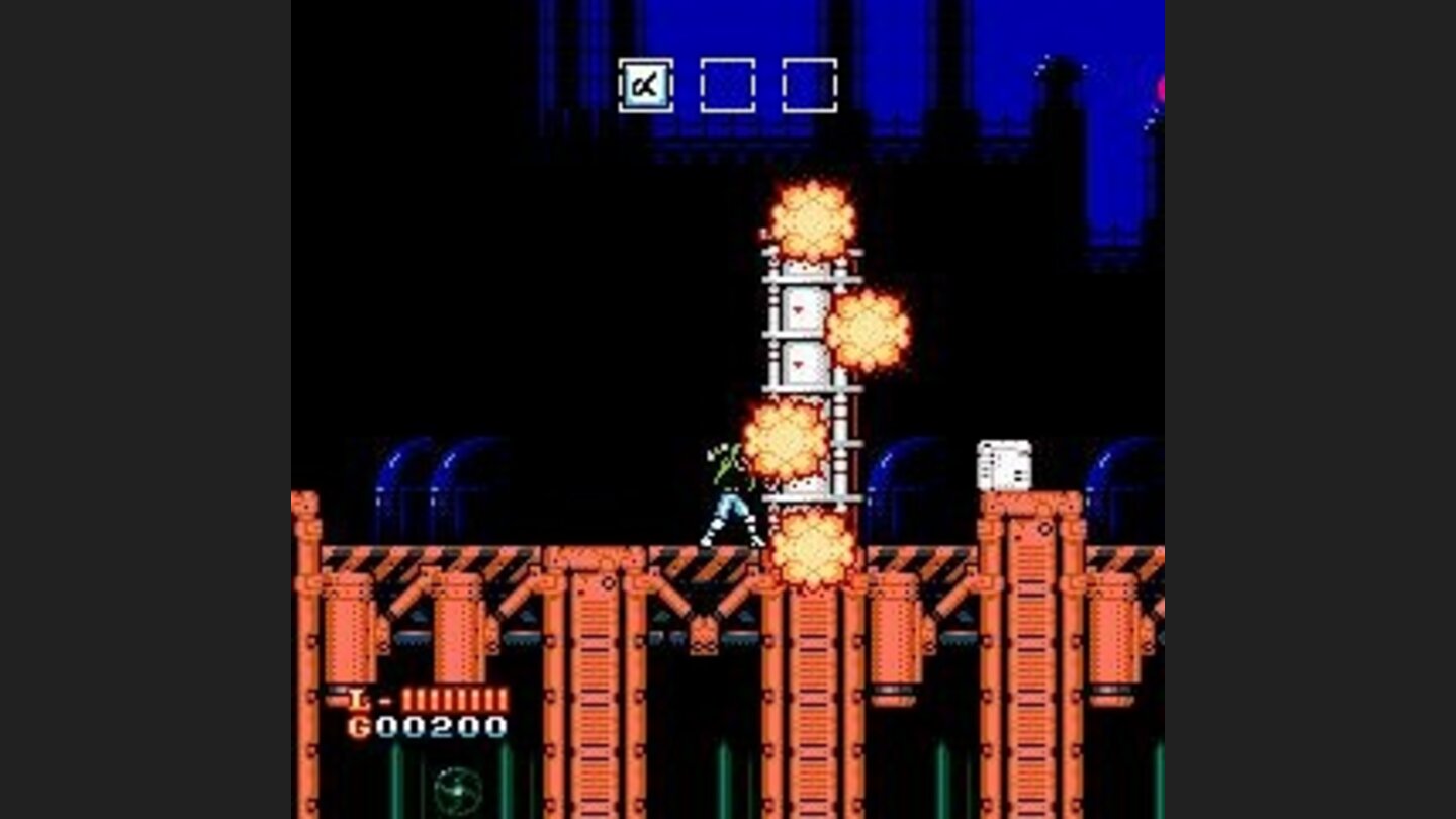 Smashing down an obstacle