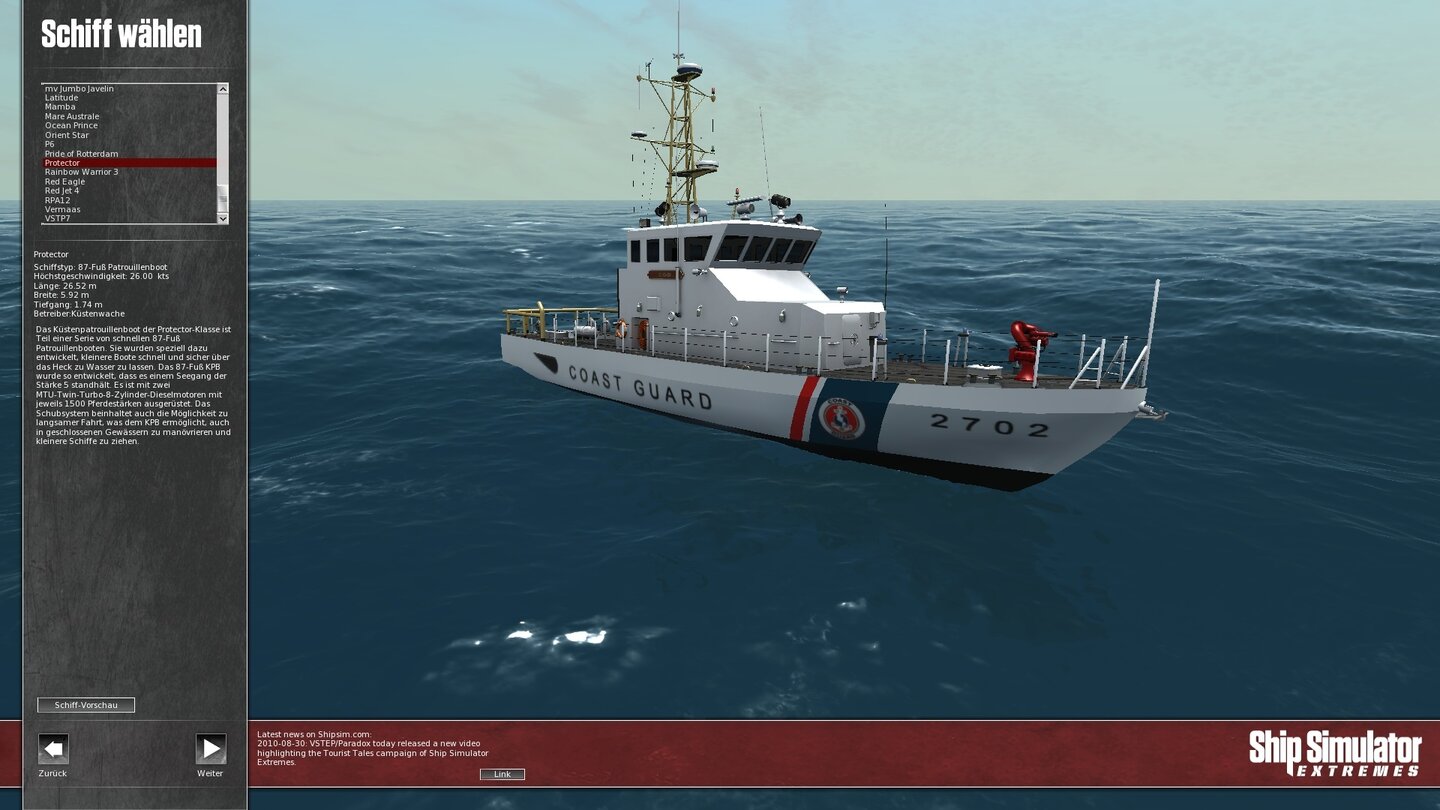 Ship Simulator Extremes - Alle Schiffe im Bild