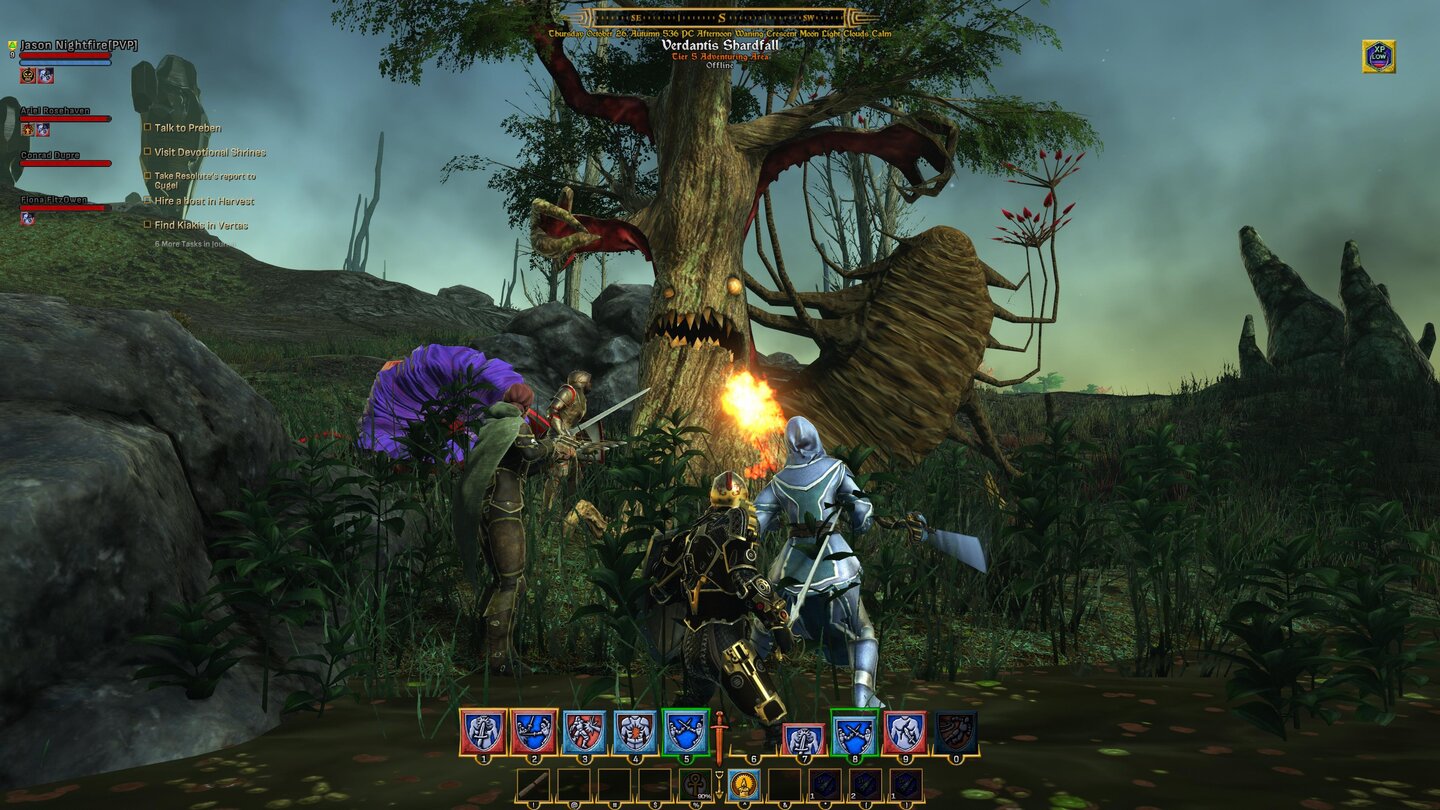 Shroud of the AvatarDas gefährliche Gebiet Verdantis Shardfall ist Heimat von grausigen Monstern, wie diesem Reaper, einem lebenden Baum.