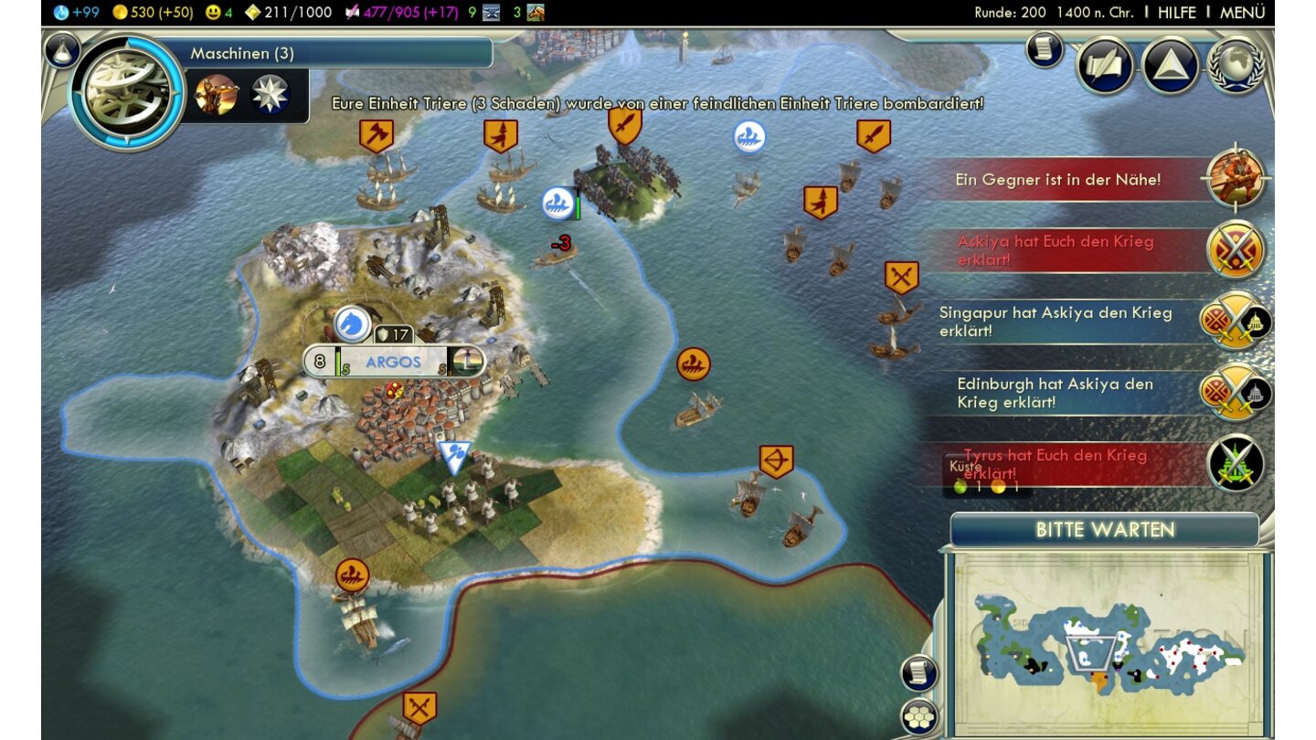 Sid Meier's Civilization 5Screenshots aus der Testversion für PC.