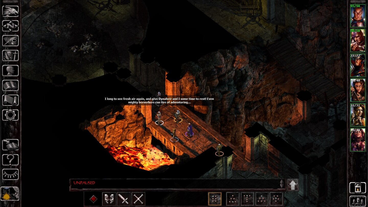 Baldur's Gate: Enhanced Edition - Siege of DragonspearWir sollen über 70 neue Gebiete erkunden, darunter die Tunnel unter der Festung Dragonspear und eine verlassene Zwergenstadt.