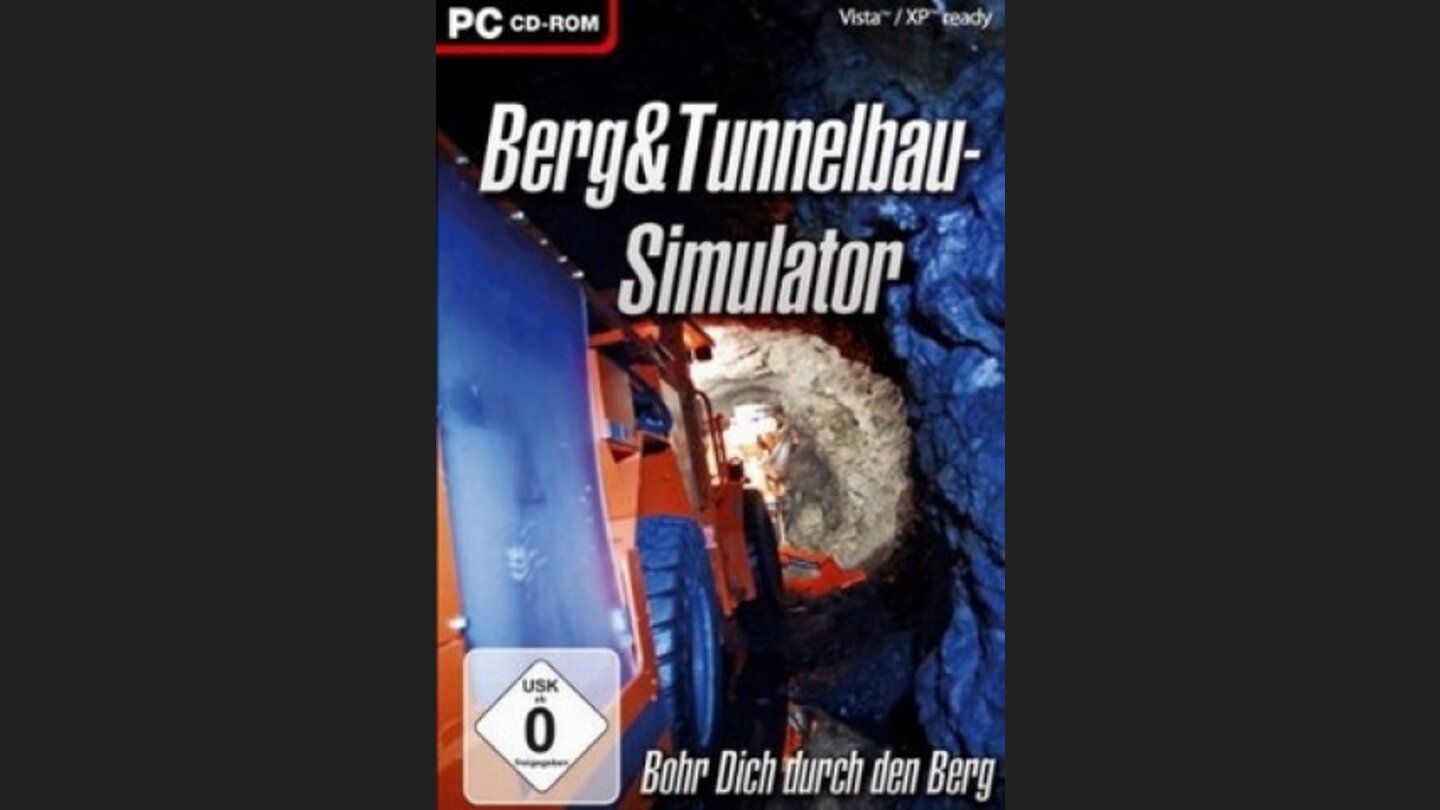 Berg +Tunnelbau Simulator - EinWitz: Der Hersteller wirbt auch hier mit »Unvorhergesehenen Hindernissen«.
