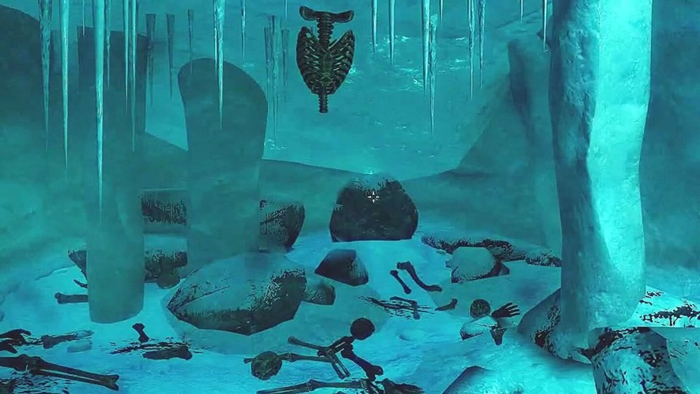 Star WarsIm »Bleakcoast Cave« befindet sich wie schon im Elder-Scrolls-Titel Bloodmoon eine Anspielung auf Star Wars. Dort liegt wie in Episode 4: Das Imperium schlägt zurück ein glühendes Schwert unter einem im Eis hängenden Skelett. In der Kinoverfilmung muss sich Luke Skywalker hier gegen ein großes Eismonster behaupten, nachdem er in einer Eiswüste notlanden musste.
