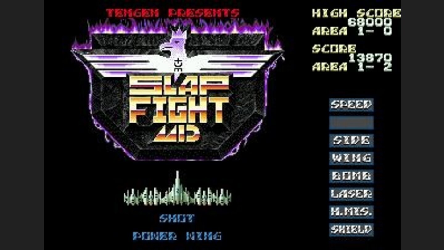 Title screen in special mode