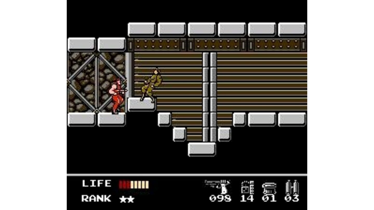 One of the game's few side-scrolling segments.