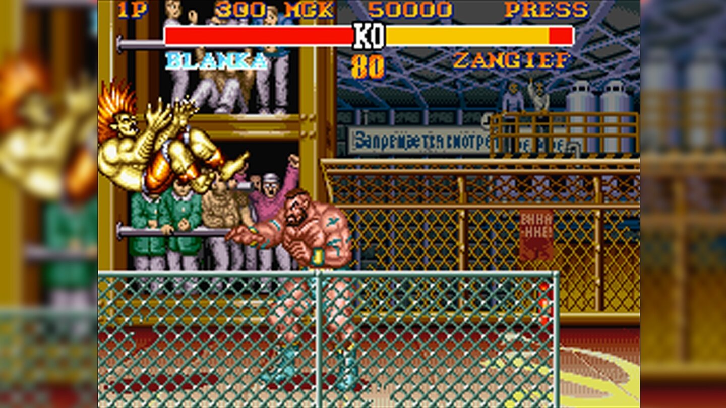 Street Fighter 2 Turbo (1993)Schneller, bunter, vielfältiger: Die SNES-Umsetzung des Automaten Street Fighter 2: Hyper Fighting macht sich auf damals verschwenderischen 20 Megabit Speicherplatz breit und ist ein herrliches Mehrspieler-Beat'em-Up-Vergnügen.