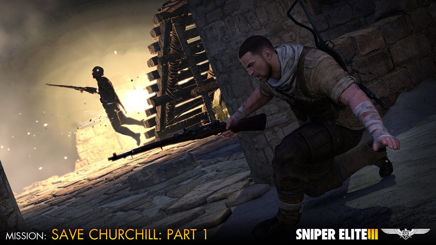 Sniper Elite 3 - Screenshots aus dem Save-Churchill-DLC
