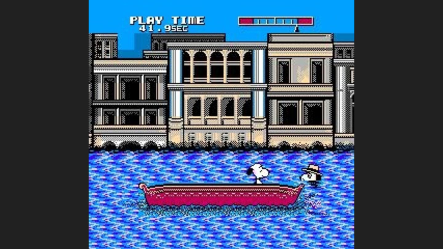 The object is to knock your opponent into the water