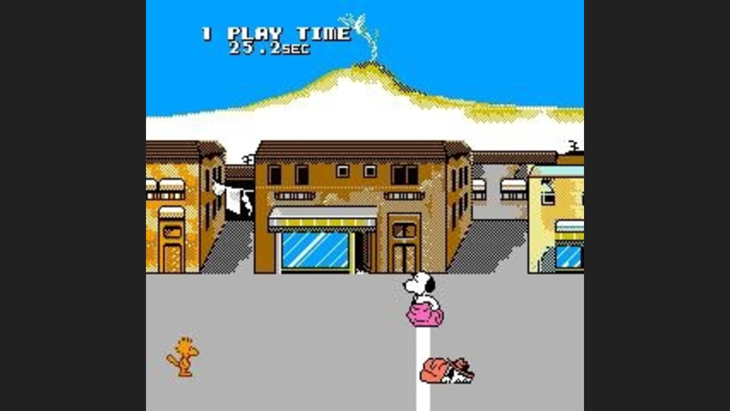 Snoopy has won the sack race!