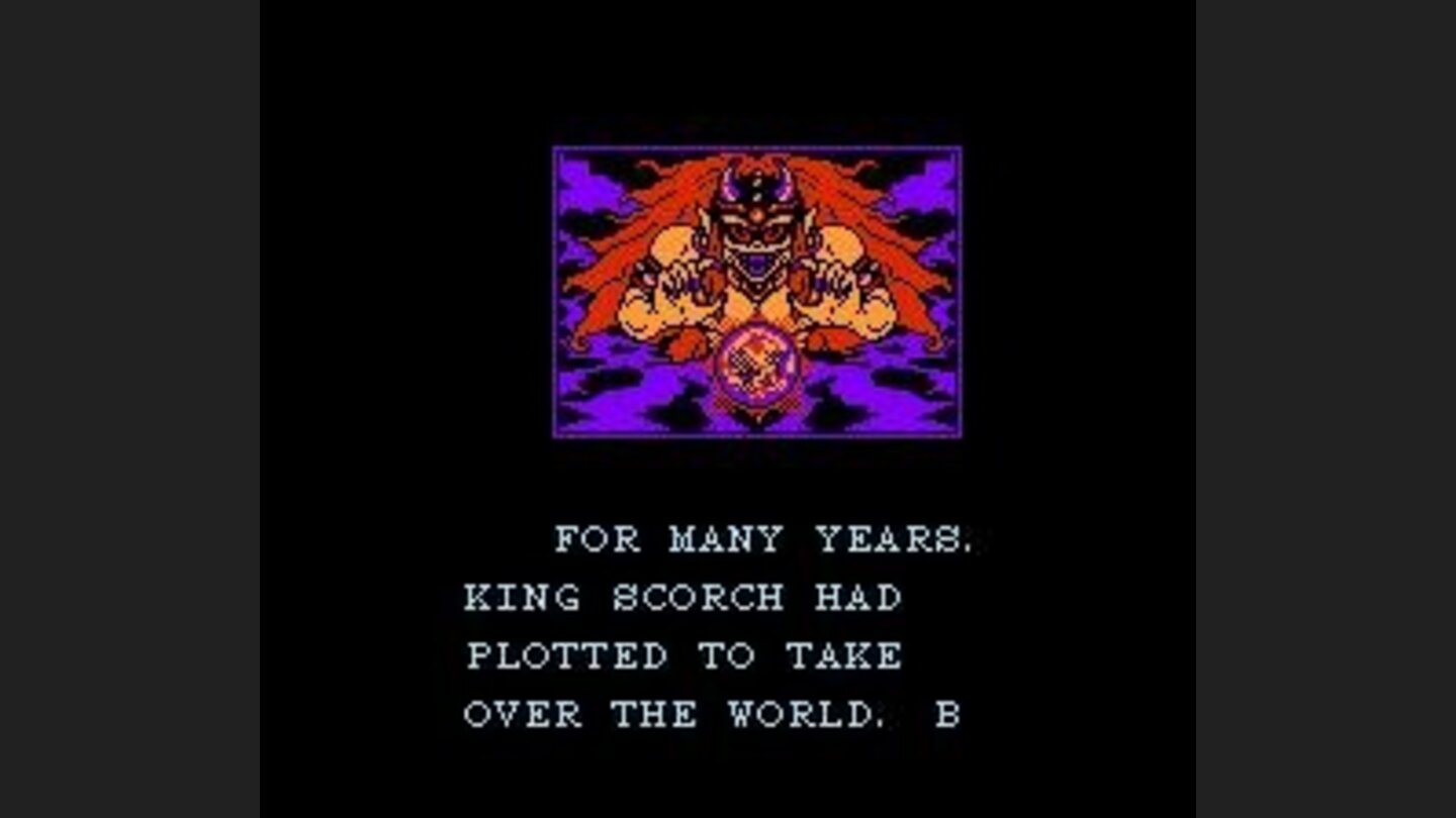 Story sequence introducing King Scorch.