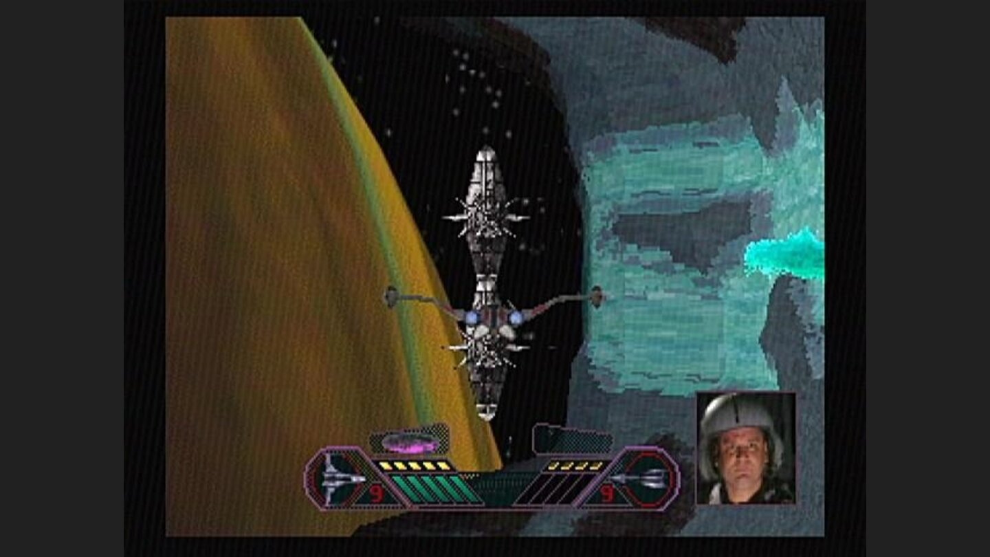 You can roll the ship around to avoid enemies.