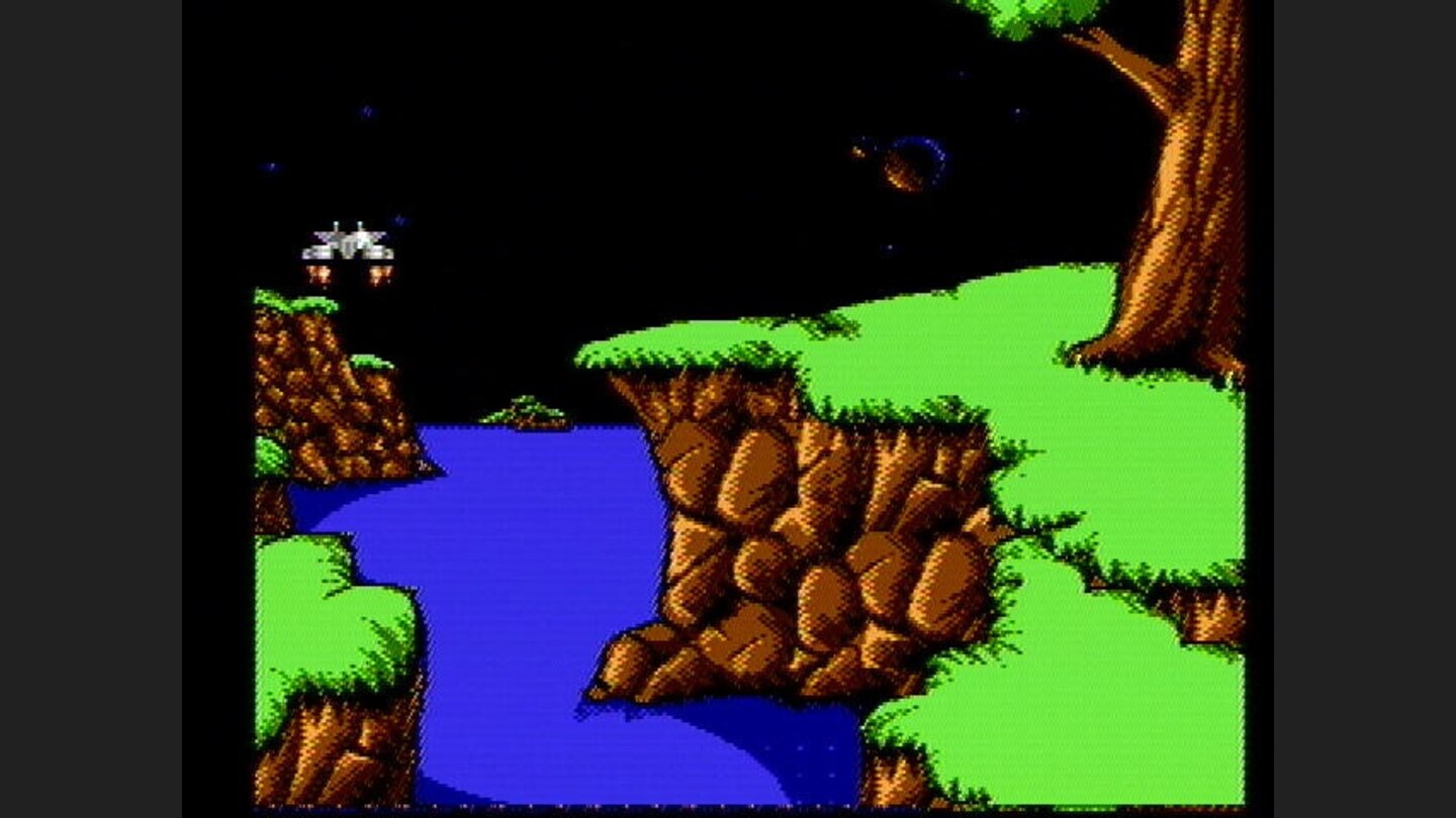 The mother ship lands on one of the twelve worlds