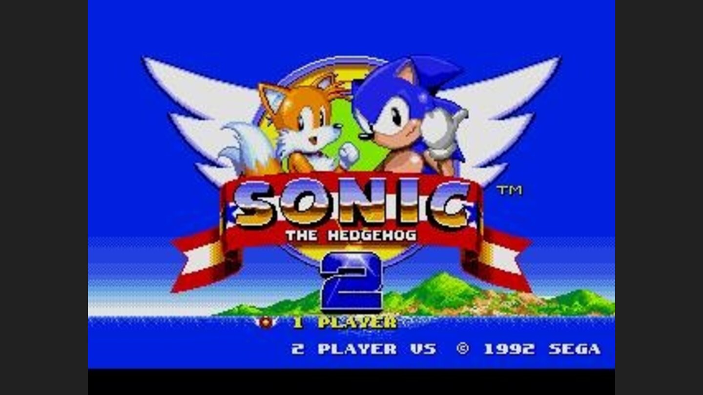Sonic 2 title screen