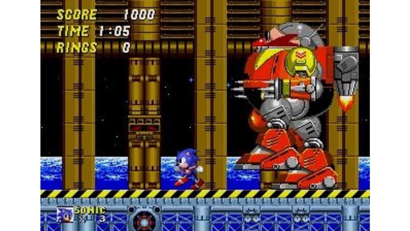 The final fight with Dr.Robotnik