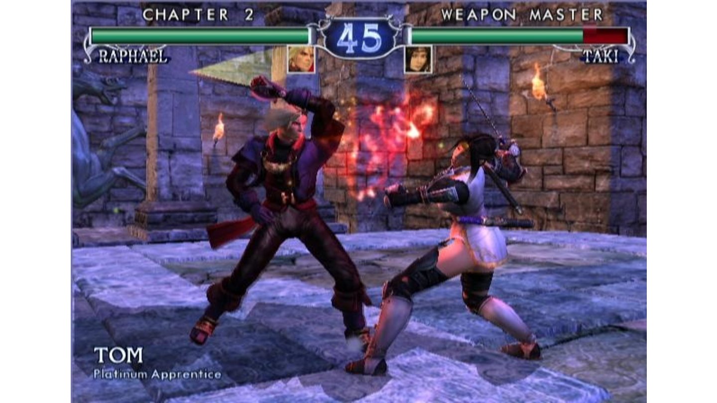 Raphael fights Taki