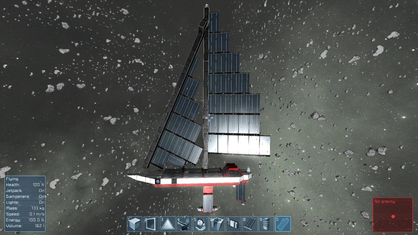Space Engineers
Unter den 15.000 Steam Workshop-Angeboten findet sich wirklich alles - auch ein Solarsegel-Boot des Users gFleka.