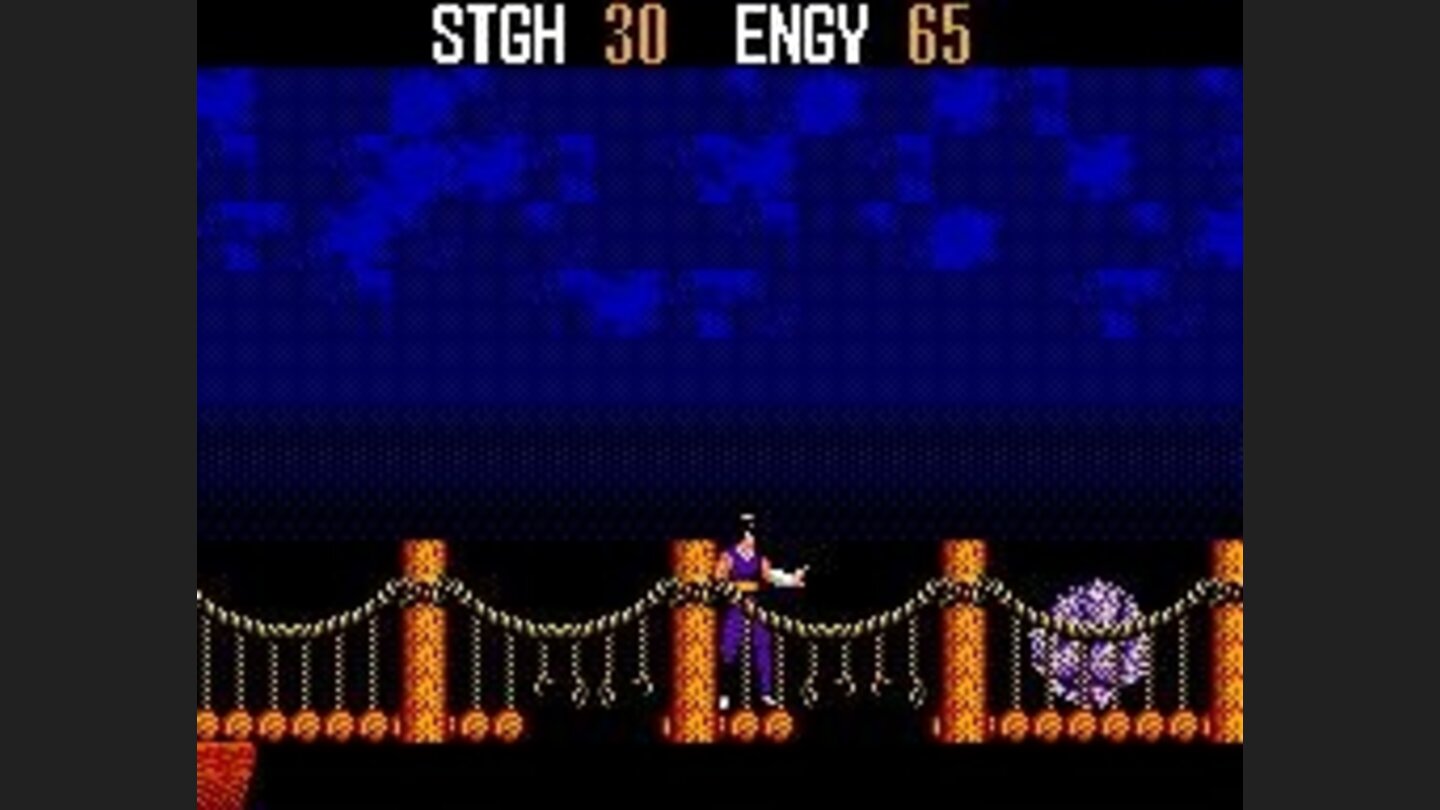 Kane stands on a broken bridge