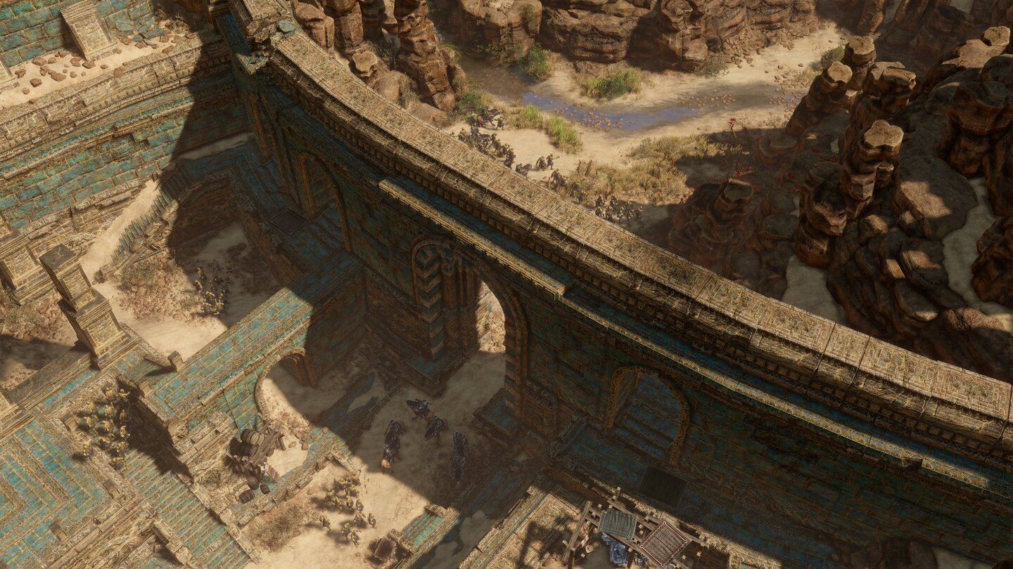 SpellForce 3Gewaltige Festungen, imposante Felsmassive: Die Welt von Spellforce 3 weiß zu beeindrucken.
