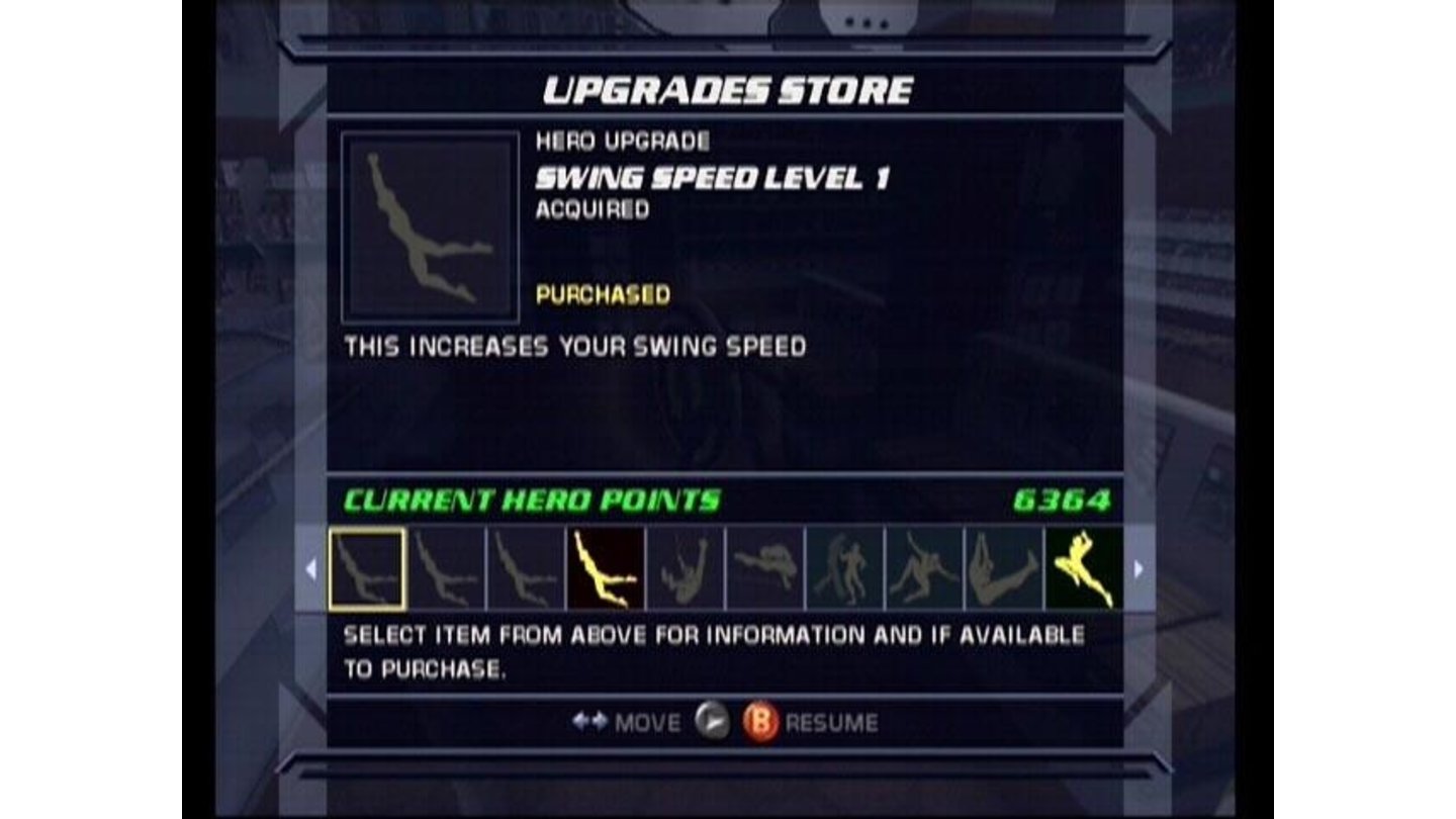 You can buy over twenty upgrades at the store.