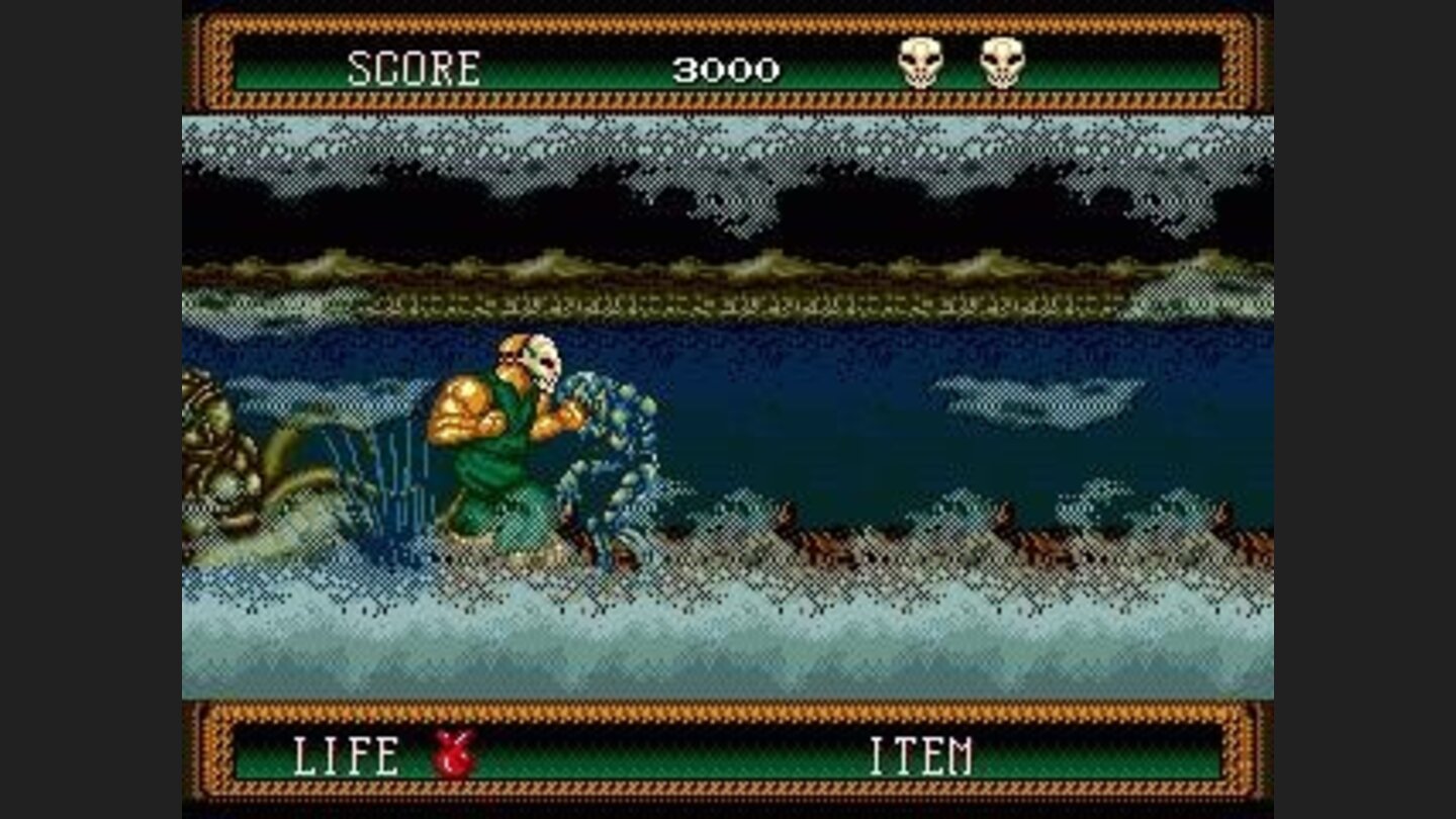 In level 4, you have to keep moving at a high speed or you get caught by the octopus.