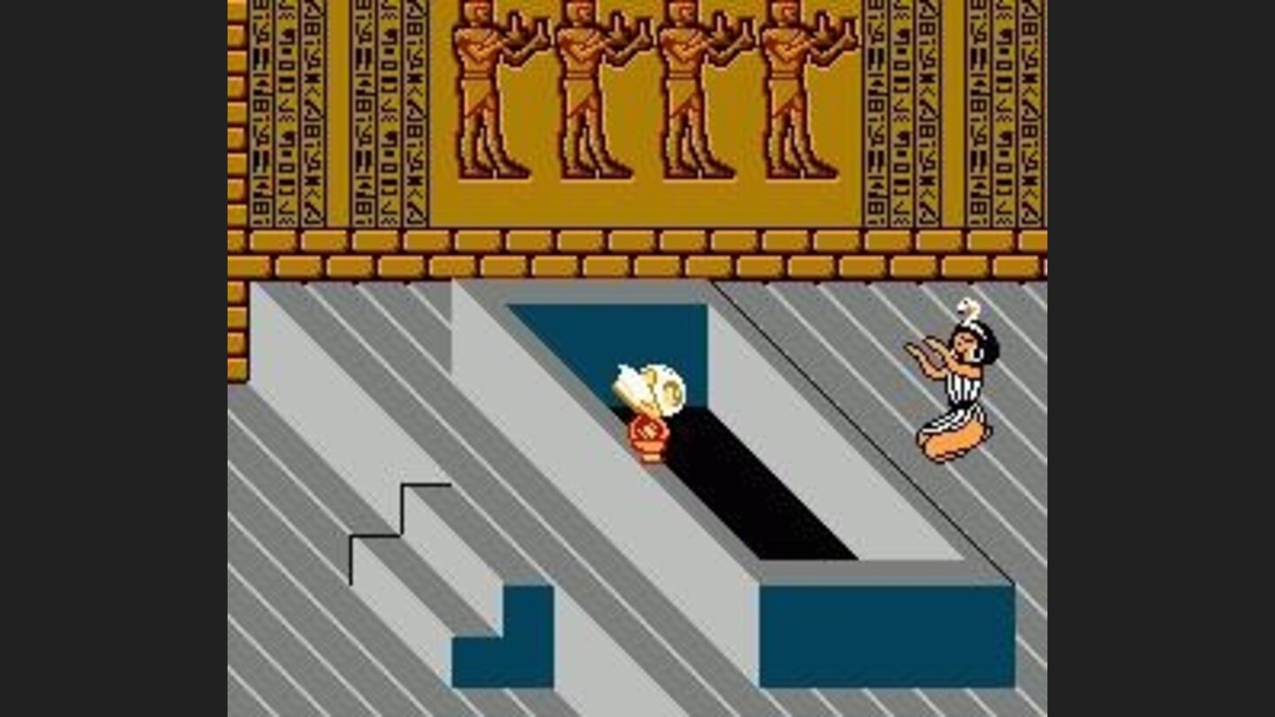 Meeting the priestess in Egypt.