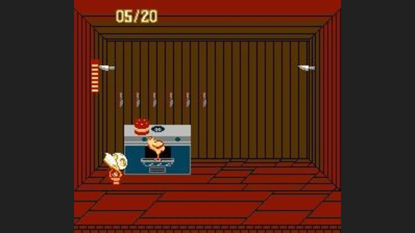 Slashing headless roasted chicken, out of the oven; only in Splatterhouse :)