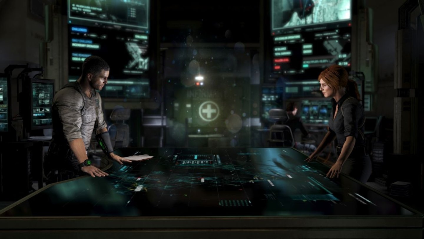 Splinter Cell: BlacklistAuf dem SMI-Kartenschirm wählen wir sowohl Solo- als auch Multiplayer-Einsätze aus.