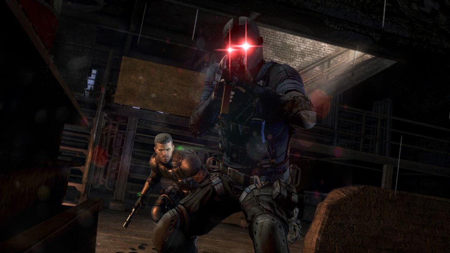 Splinter Cell: BlacklistDa will jemand Sam Fisher mit seinen eigenen Waffen schlagen: Einige Gegnertypen benutzen Wärmebildbrillen.