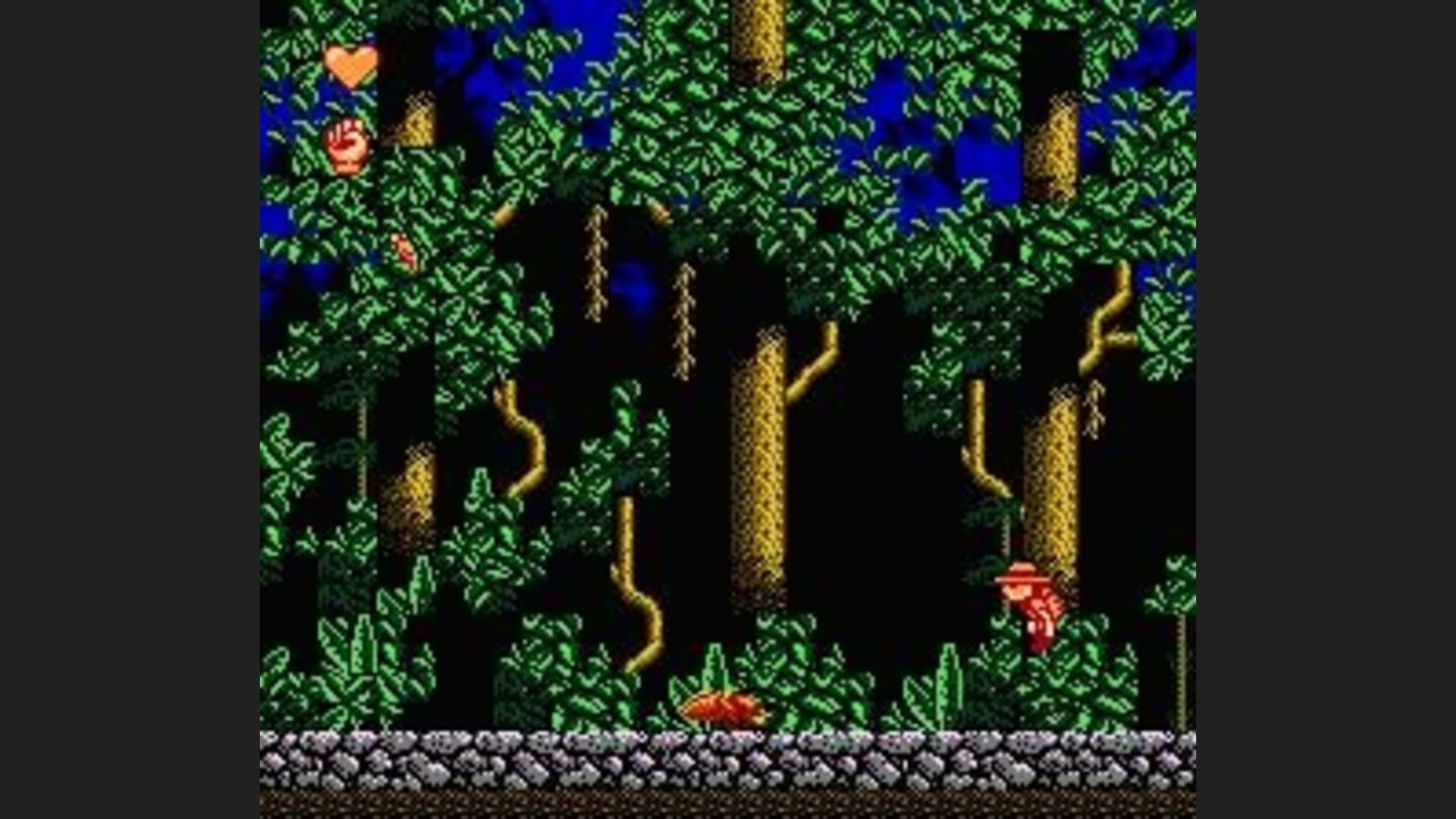 Jumping in the forest