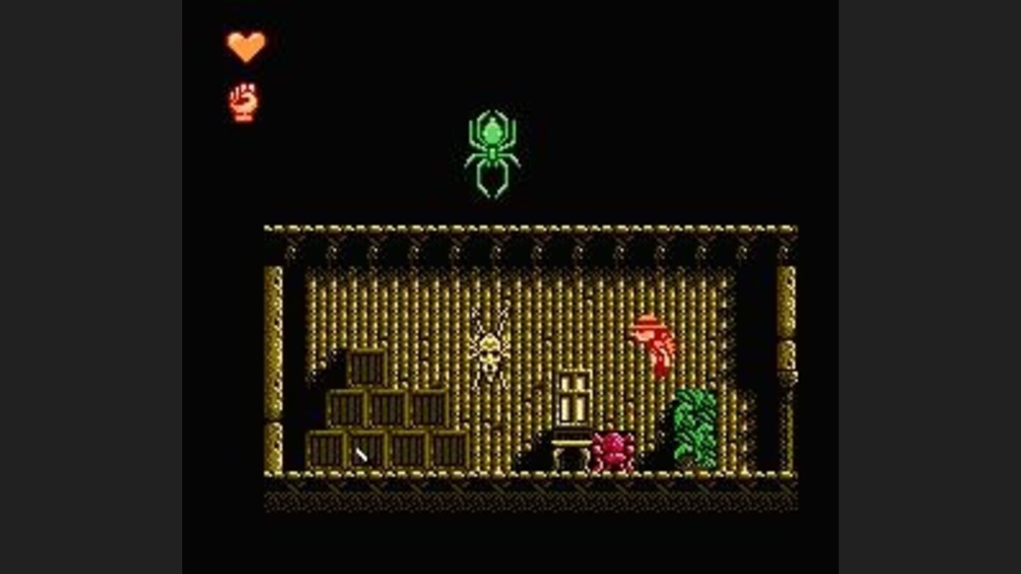 Jumping in a room with a giant spider