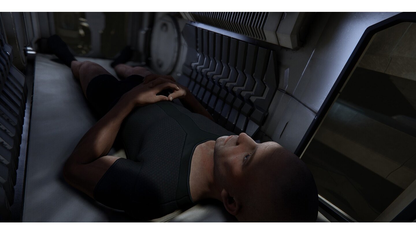 Star CitizenUm möglichst realistisch zu sein, wurden in allen Raumschiffen auch Schlafmöglichkeiten und mitunter sogar Toiletten eingebaut.