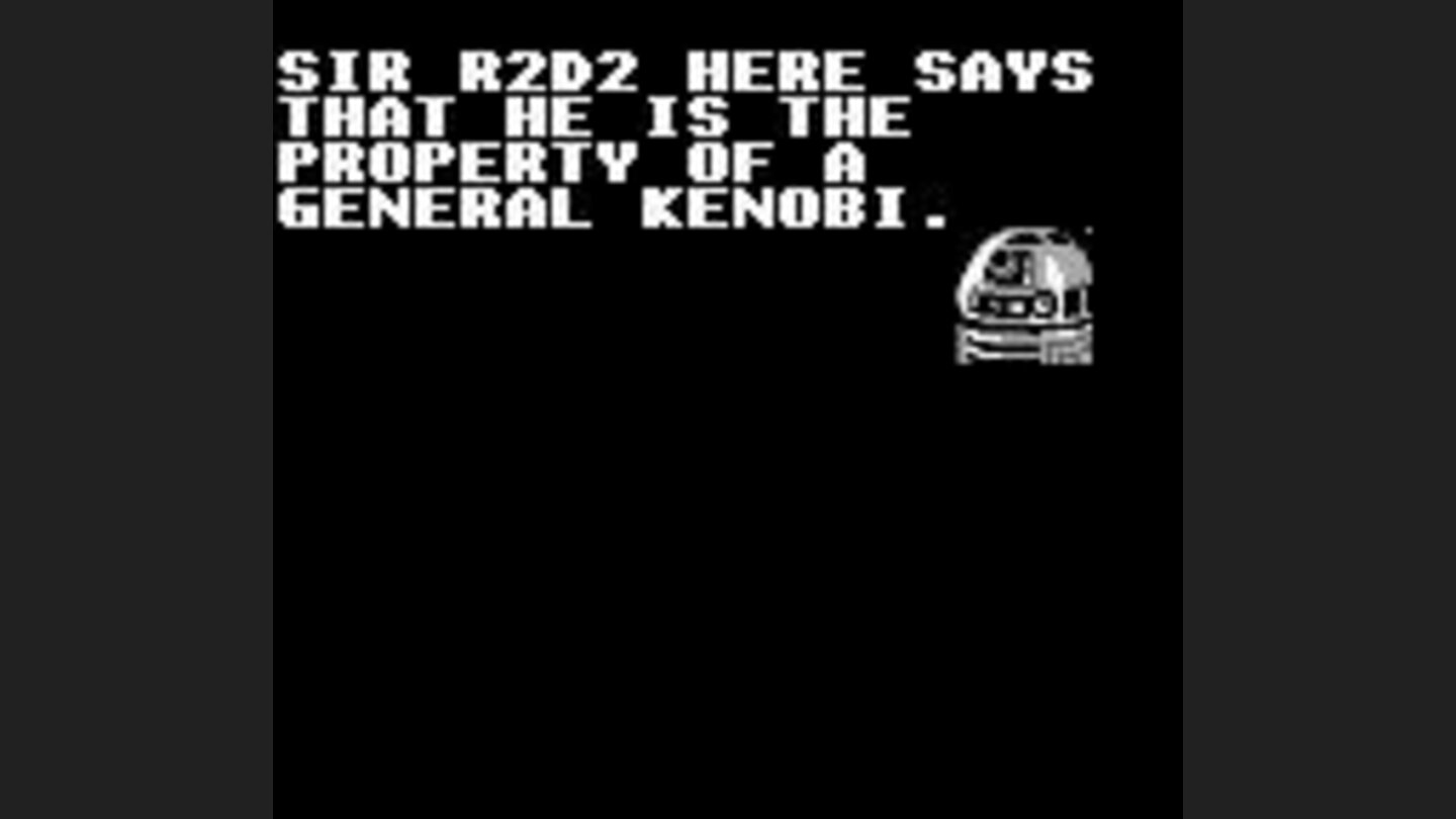 This droid has an important message to somebody...