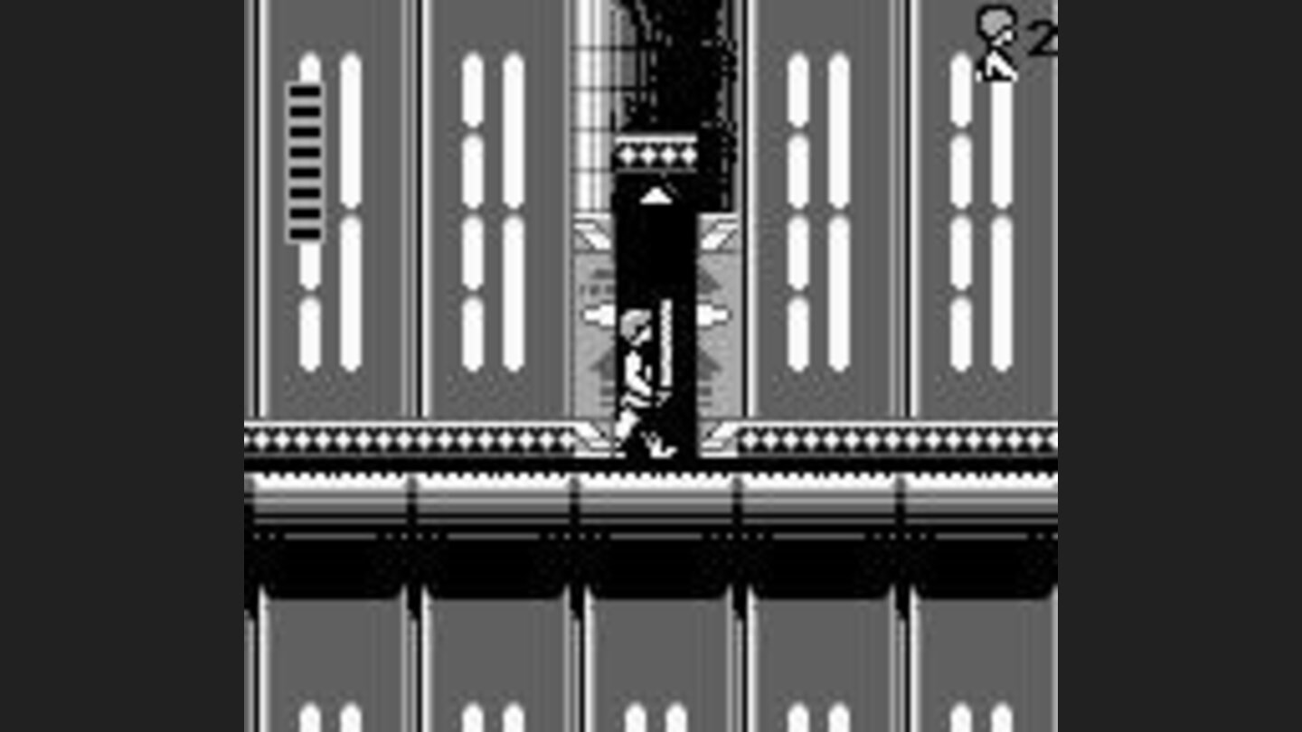 Luke Skywalker, with the lightsaber, cruising the Death Star elevators.