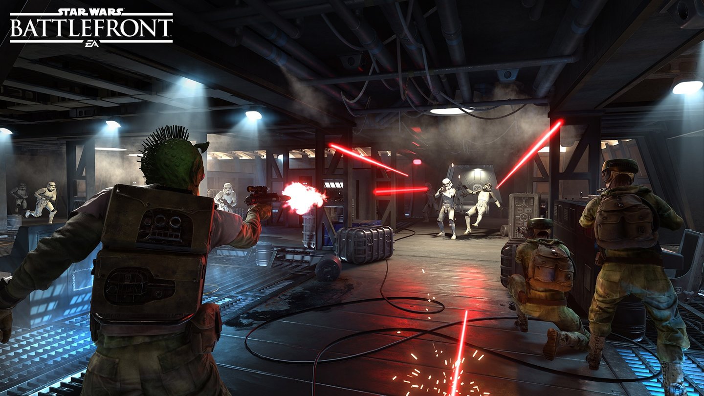 Star Wars: BattlefrontScreenshot aus dem Team-Deathmatch-Screenshot »Blast«