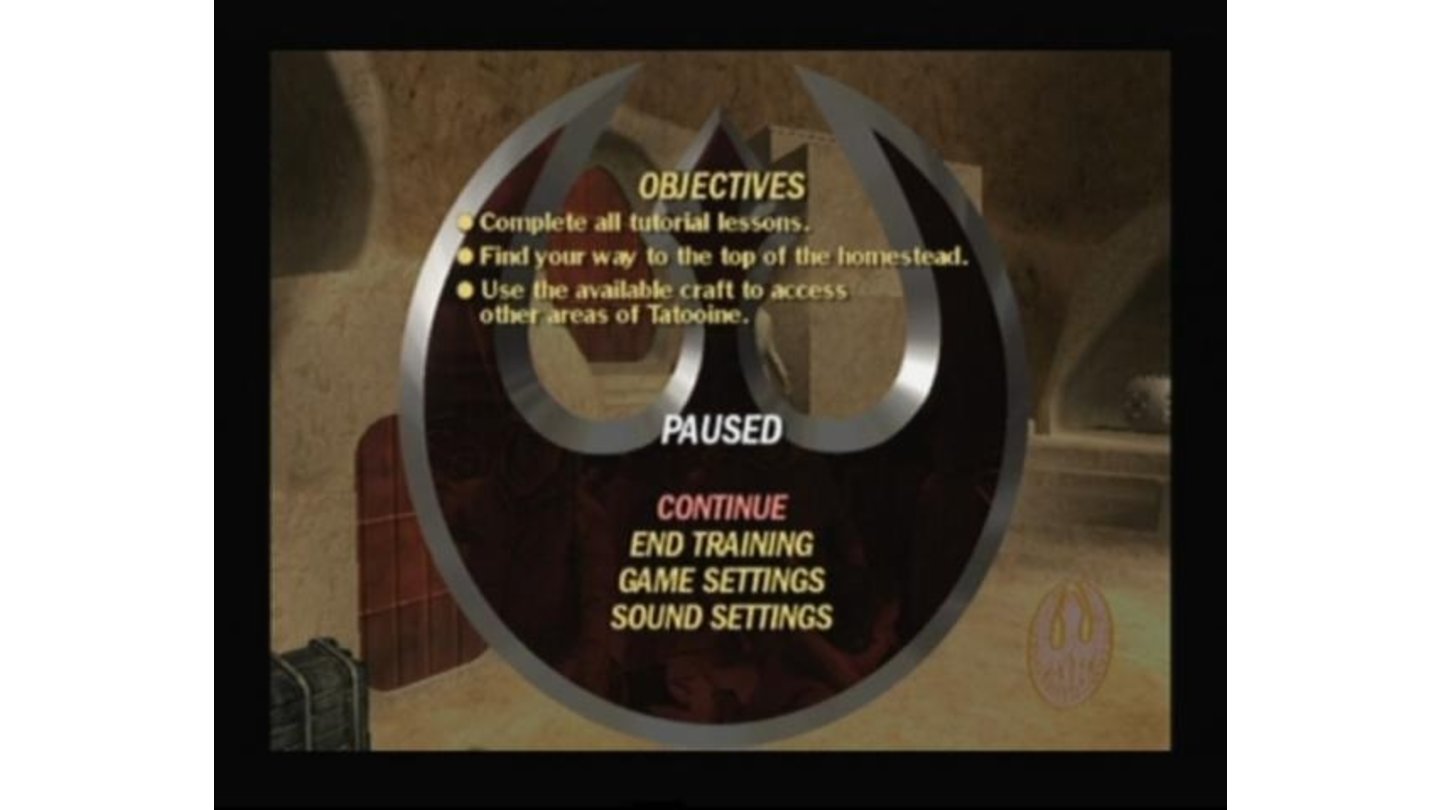 Pause the game to see mission objectives