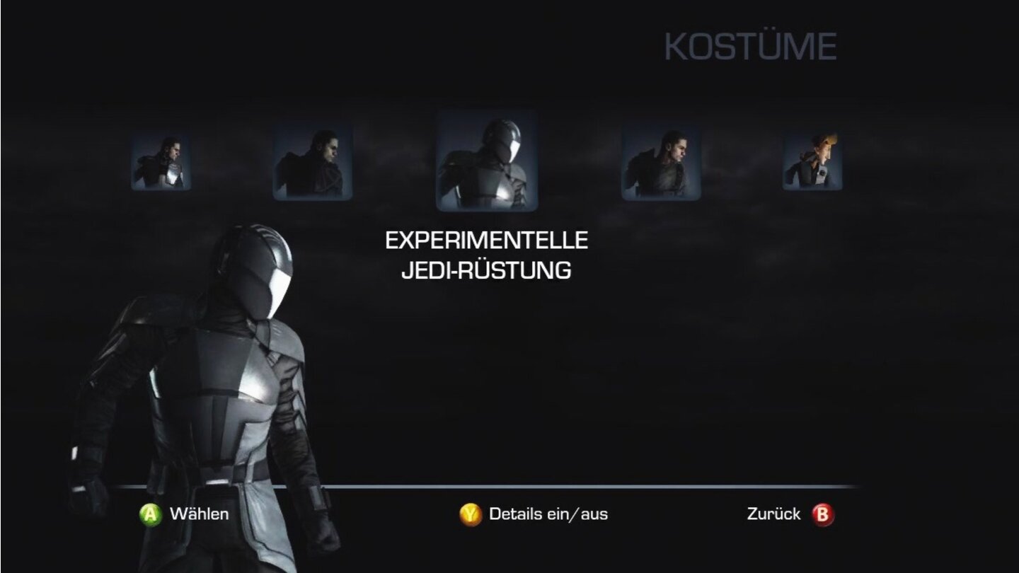 Star Wars: The Force Unleashed 2Freispielbares Outfit: Experimentelle Jedi-Rüstung