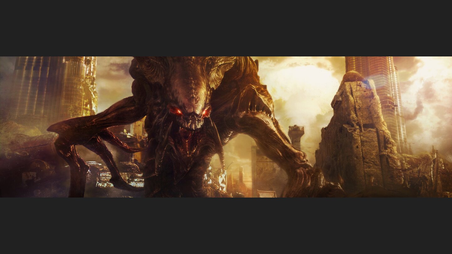 » Dualscreen-Wallpaper zu StarCraft 2: Heart of the Swarm herunterladen