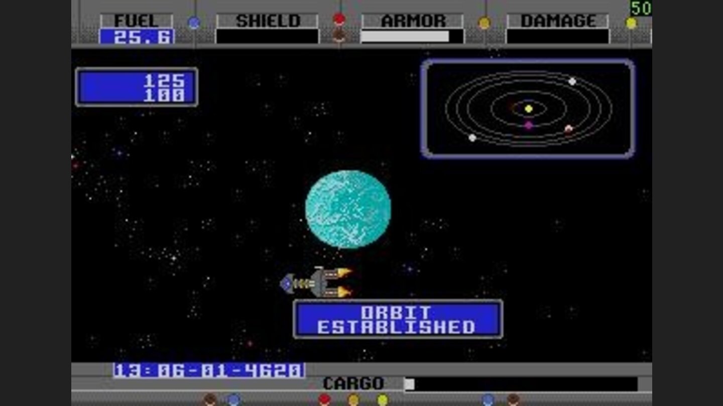 orbiting a planet