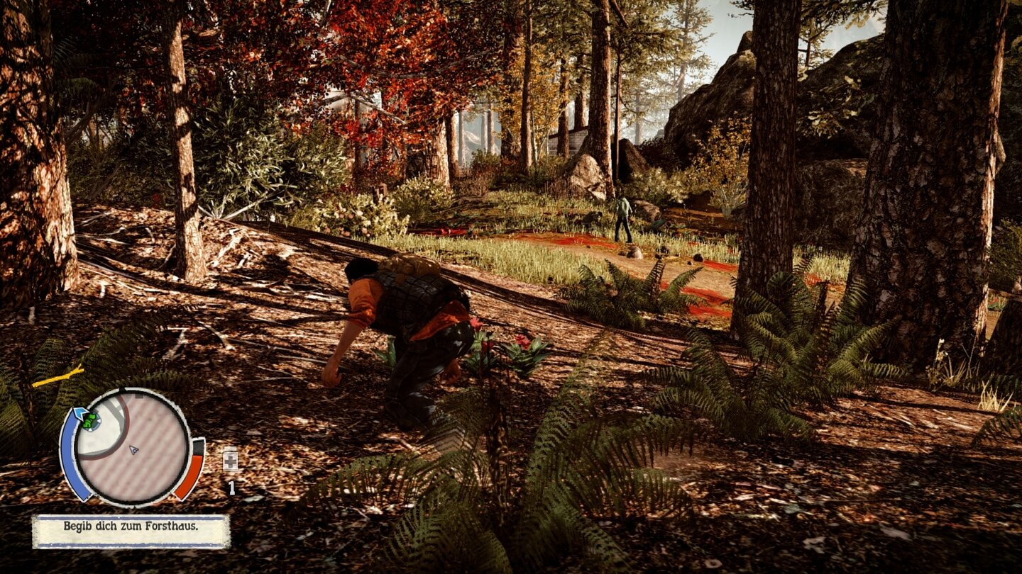 State of Decay - PC-ScreenshotsWir müssen nicht immer schnetzeln. Manchmal lohnt es sich auch, zu schleichen.