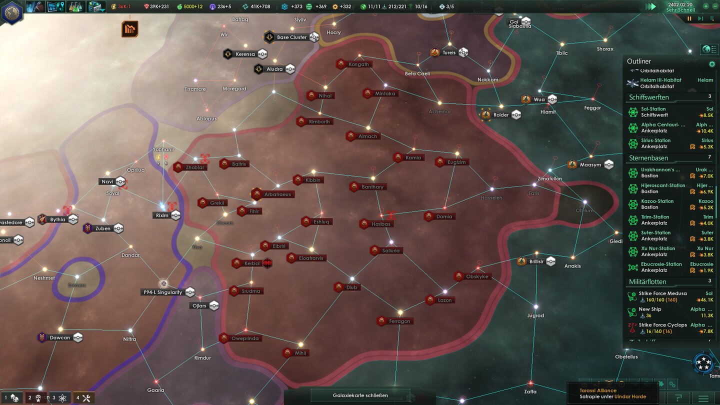 Stellaris: ApocalypseUnter einem Khan wird aus der kleinen Gruppe von Plünderern eine riesige Horde, die alle umliegenden Völker vasallisieren will.