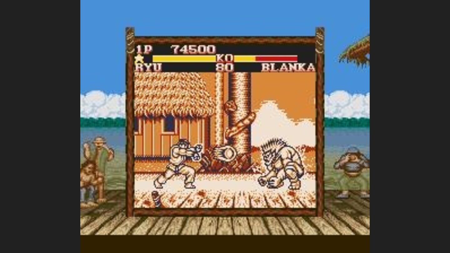 Playing in the Super Game Boy, the border will be with the adversarys stage visual! Like the SNES version...