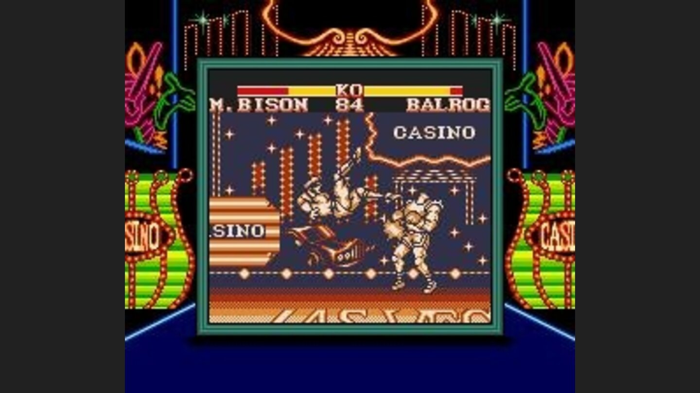 Bisons Scissors Kick striking the challenger.