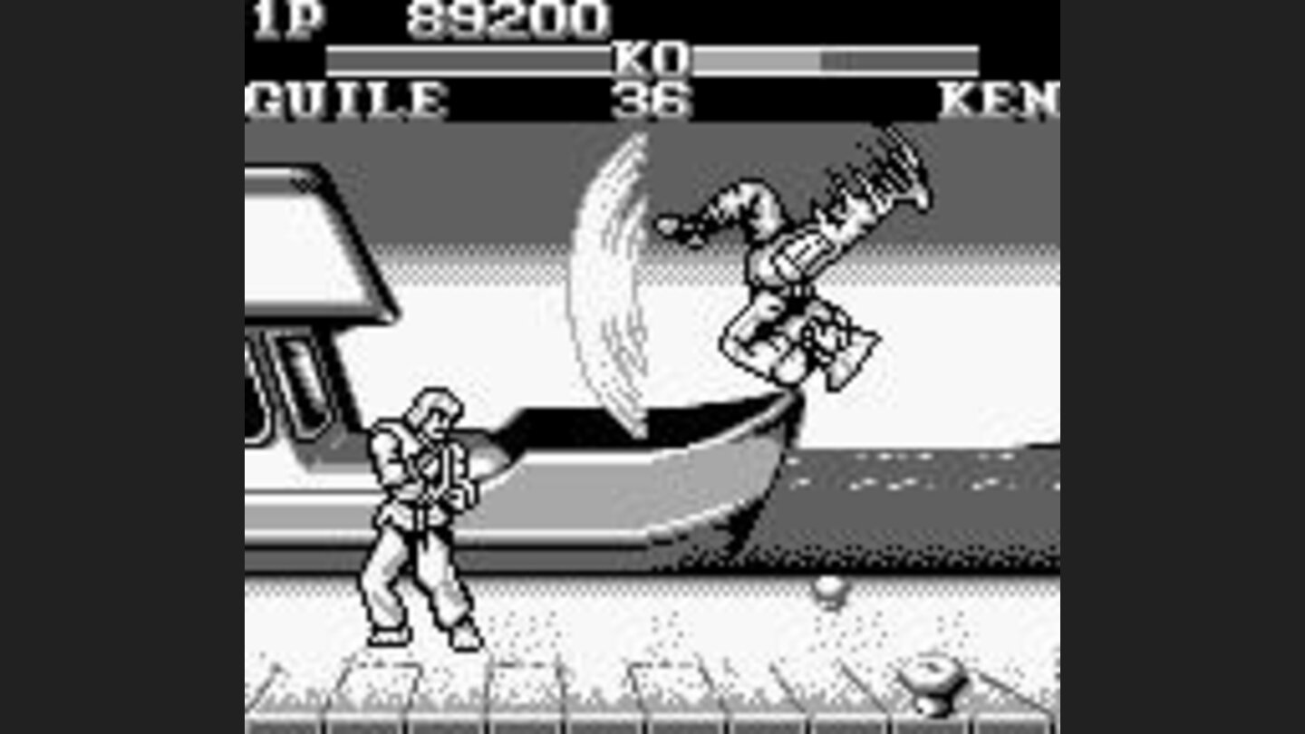 Guiles Flash Kick hitting the wind...