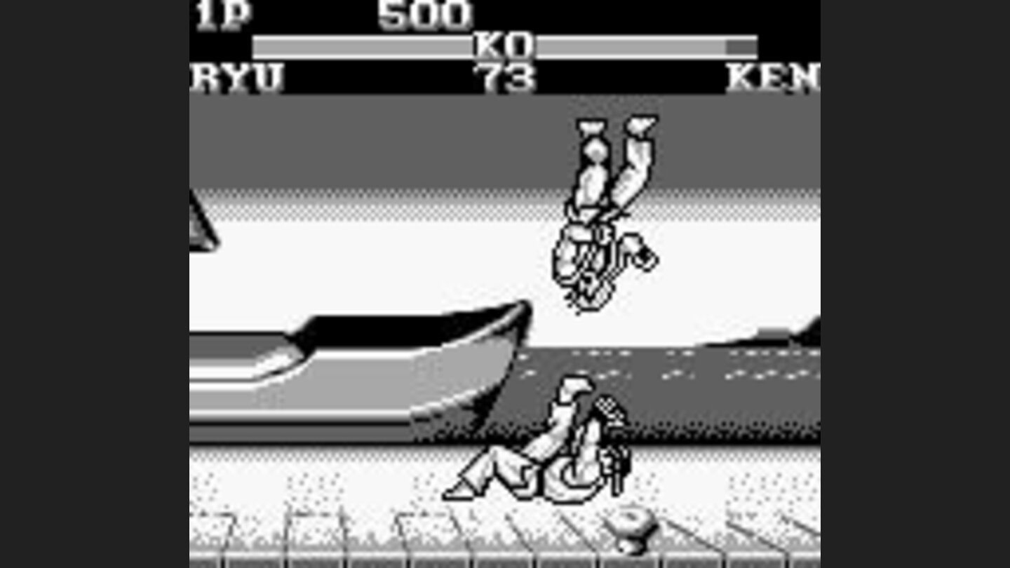 Ryu throws Ken in the sea... Im just kidding! ;D