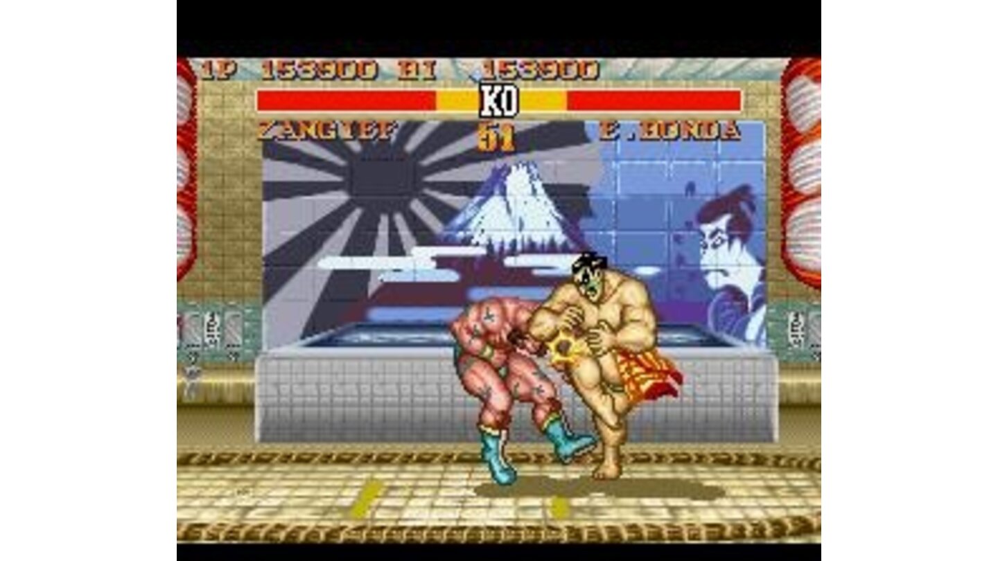 Honda likes to exercise the knees in the other people's head; Zangief is his work tool now!
