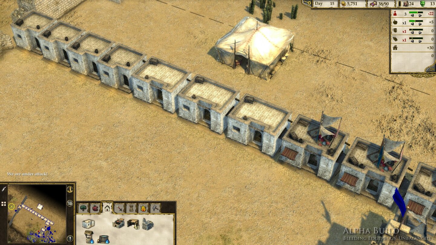 Stronghold Crusader 2
Wie in Stronghold 3 sind Wohnhäuser umso größer, je näher sie am Burgfried gebaut sind. In den Hütten finden zwischen einem und acht Bauern Platz.