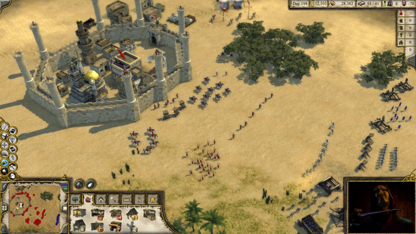 Stronghold Crusader 2Zumindest eine etwas höhere Zoomstufe als in Stronghold 3 scheint in Stronghold Crusader 2 möglich zu sein.