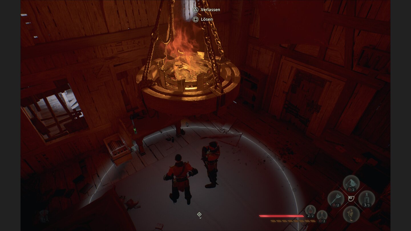 Viele und stark gepanzerte Gegner machen Styx zu schaffen. Zum Glück gibt es Umgebungsfallen wie Kronleuchter über die sich Unfälle inszenieren lassen.