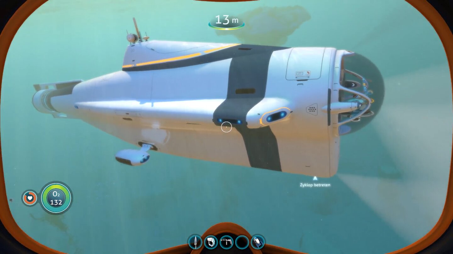 SubnauticaDAS ist ein U-Boot. Der Zyklop kann sogar andere Fahrzeuge transportieren.